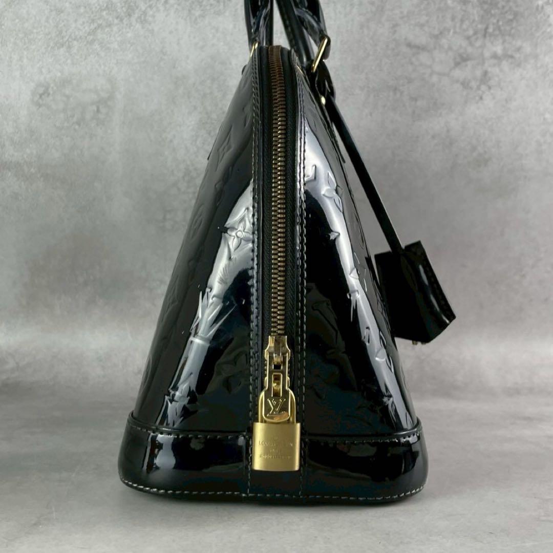 ルイヴィトン アルマPM ヴェルニ ハンドバッグ 廃番品 ブラック 極美品