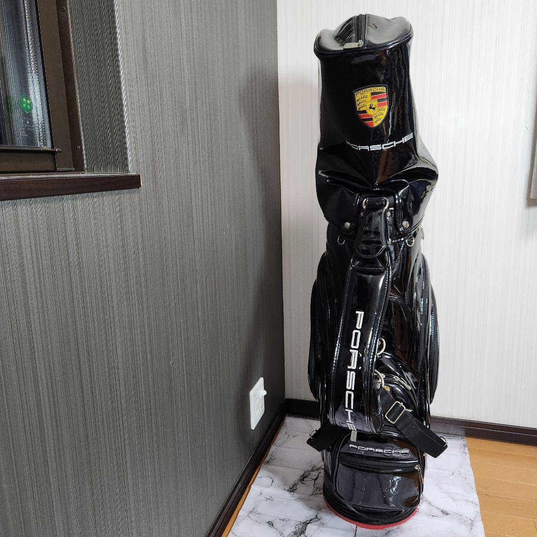 【非売品】PORSCHE ポルシェ ゴルフバッグ エナメル キャディバッグ