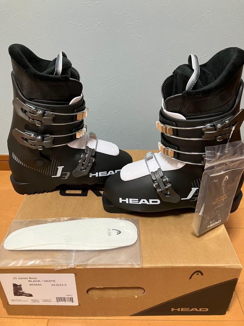 【新品】HEAD J3 Junior Boot BK/WH 23.0/23.5