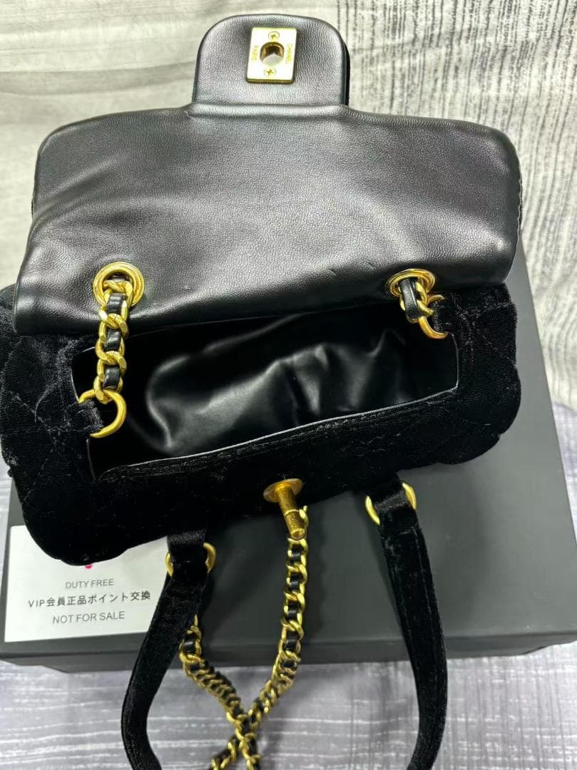 【非売品】 VIP会員限定 ブラックベルベットミニバッグ ad
