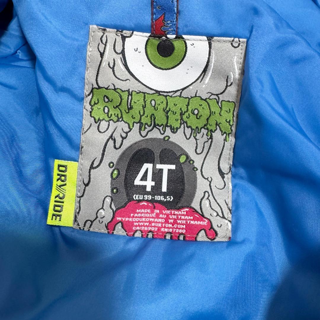 新品 バートン BURTON キッズ 100サイズ スノーウェア 4T つなぎ