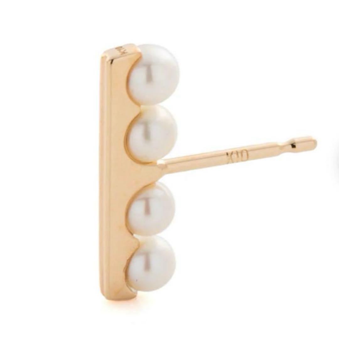 ヒロタカ hirotaka K10 YG BELUGA パール ピアス