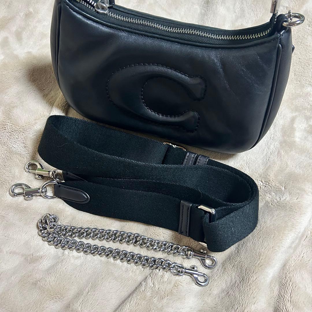 COACH テリショルダーバッグ キルティング