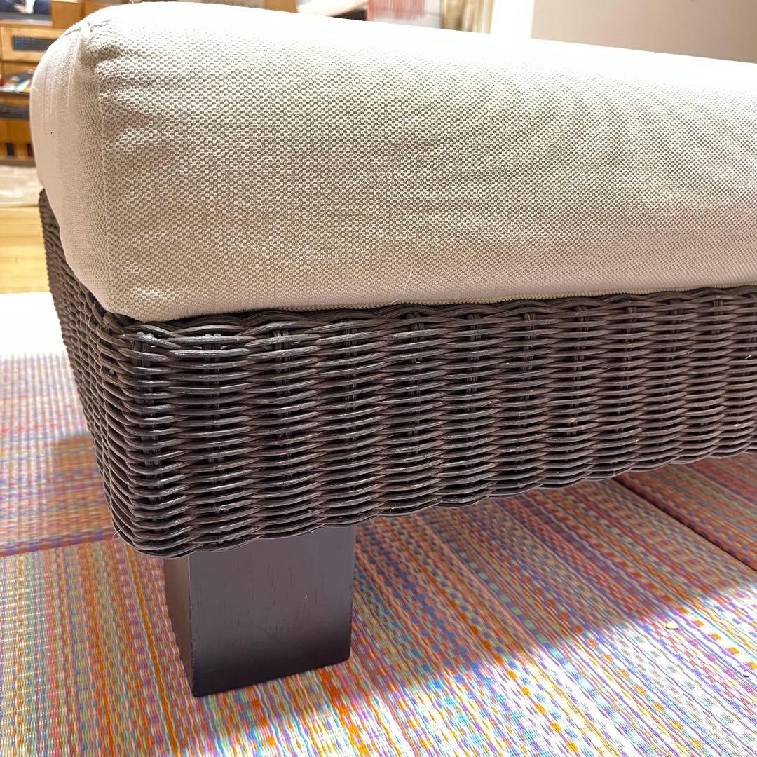 【送料込み】a.flat ケイ・ローソファ オットマンv01 ラタン