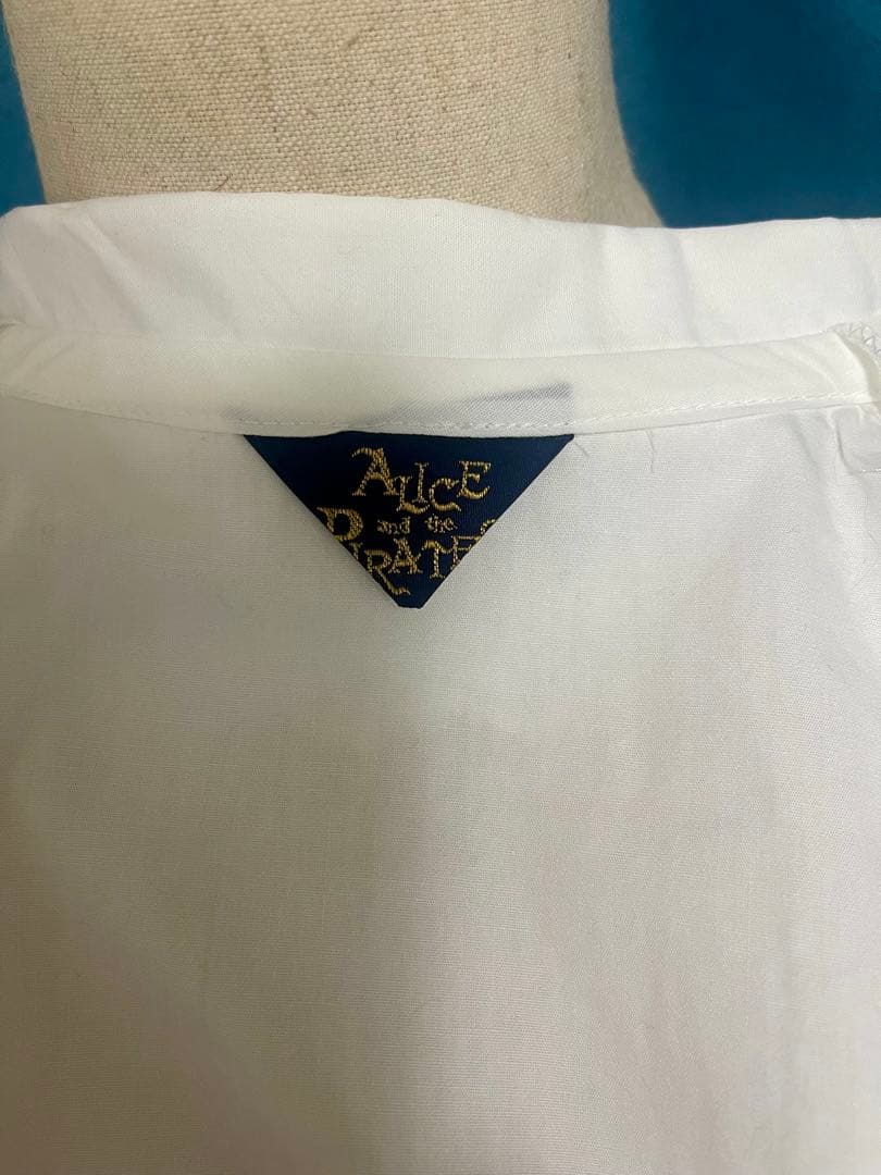 ALICE and the PIRATES 白 丸襟 バラレース ブラウス