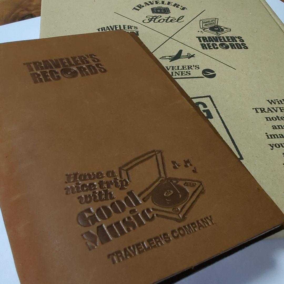 限定トラベラーズノート　パスポートサイズ　レコード柄
