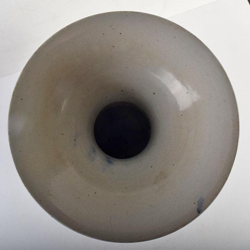 瀬戸焼　古瀬戸　染付花鳥文広口瓶　花瓶　高さ約54cm　M　R8797H