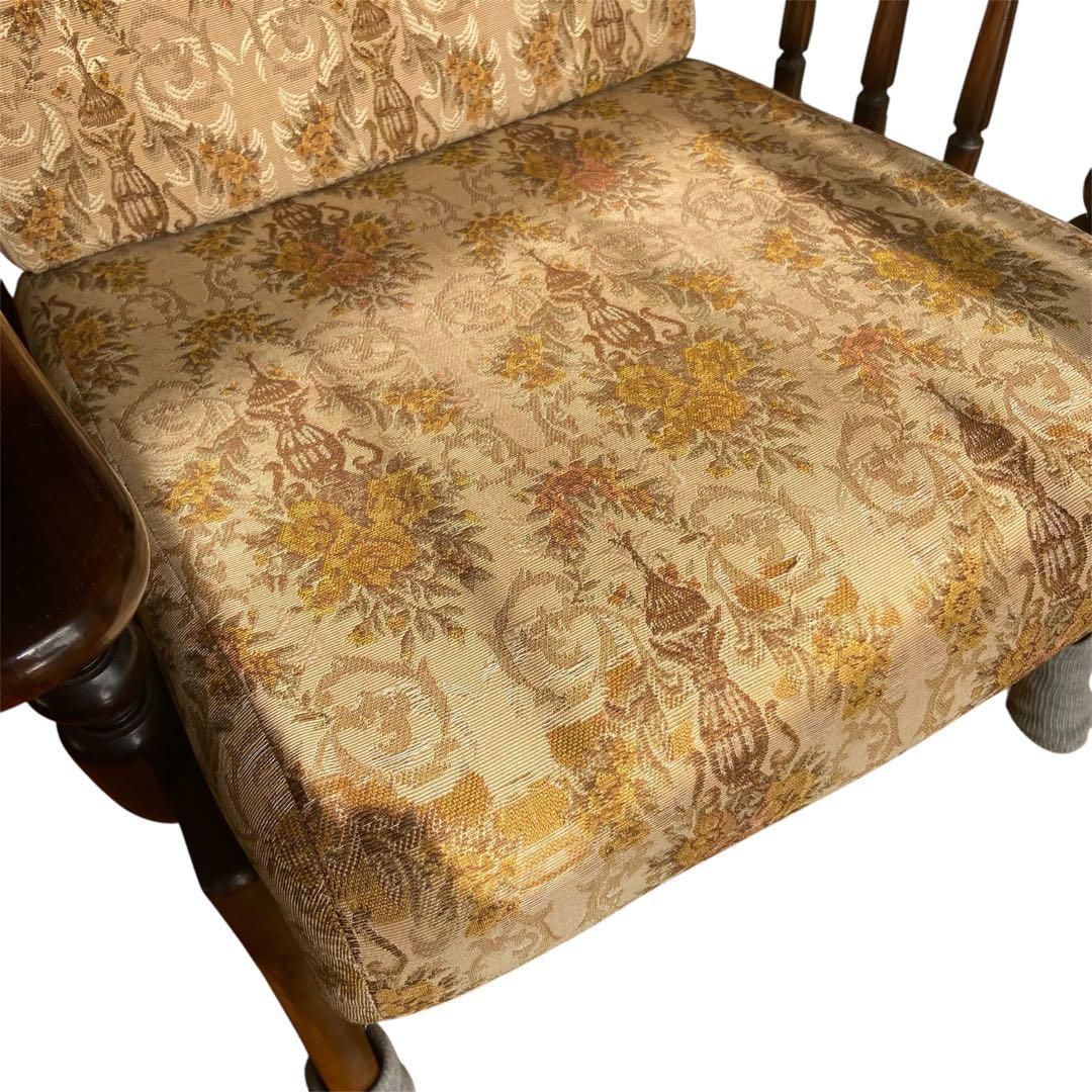 【週末セール】カリモク コロニアル 1人掛けソファ アームチェア ヴィンテージ