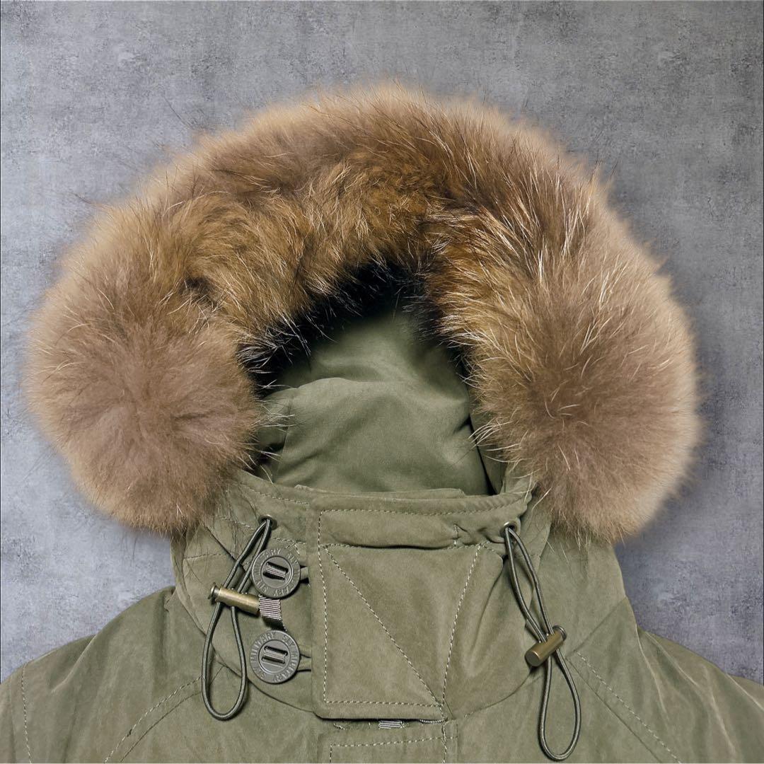 SLY モッズコート カーキ N3B ラクーンファー Y2K ギミック グランジ