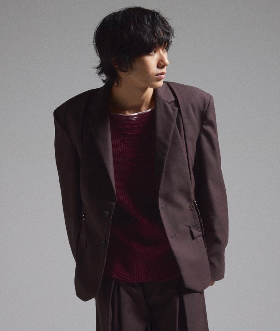 【GRANCY】Pierced Damage Knit / ピアスダメージニット