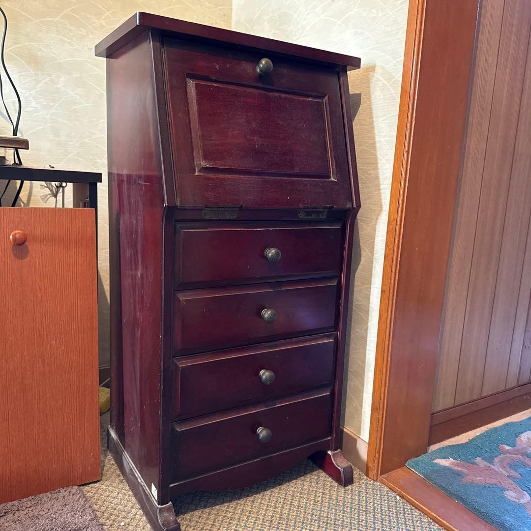 ダークブラウン木製キャビネット＊アンティーク