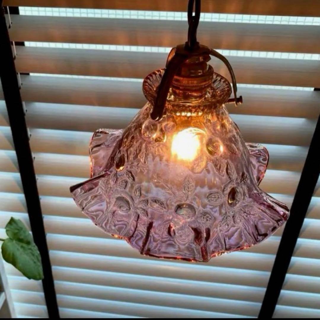 （専用）　フェントン　ランプシェード　オパールセント　アンティーク　ガラス