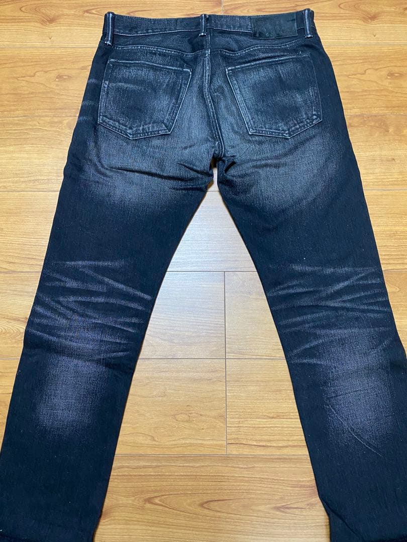 RRL ブラックスリムナロージーンズ