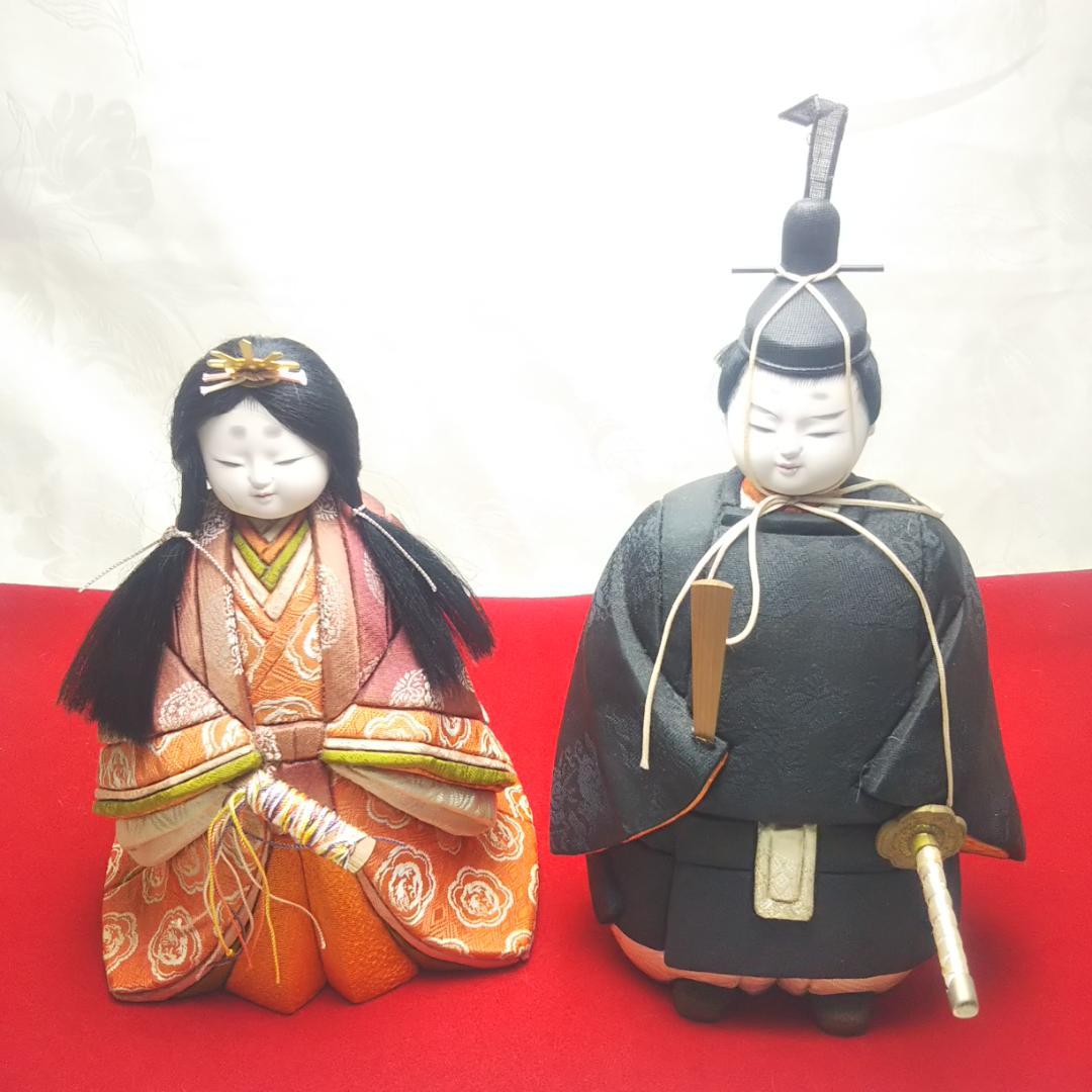 雛人形 男性と女性のセット　木目込み人形