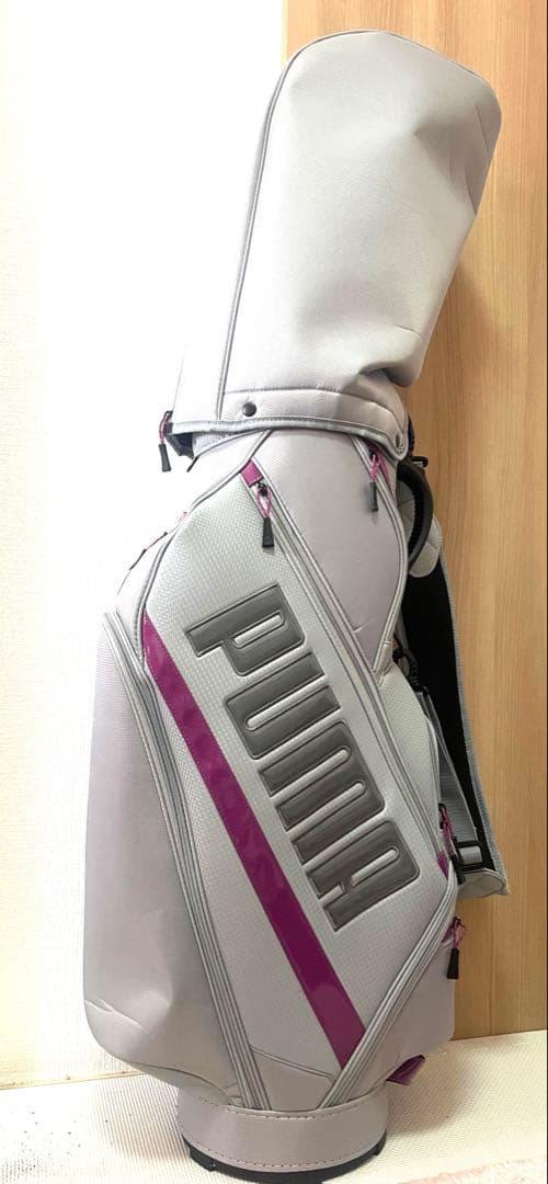 PUMA キャディバッグ グレー/パープル