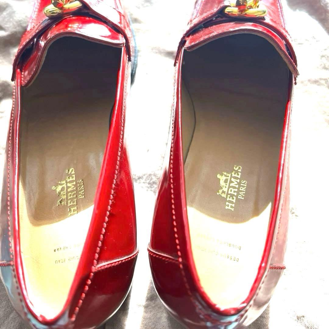 Hermesエルメスシューズ　赤