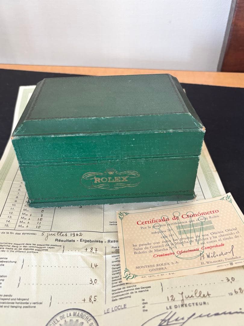 1960年代 ROLEX アンティークボックス 証明書付き 空箱　ロレックス