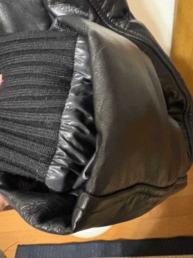 羊革ダウンブレザー