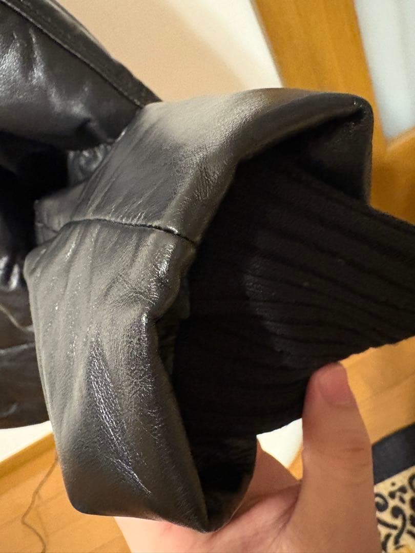 羊革ダウンブレザー