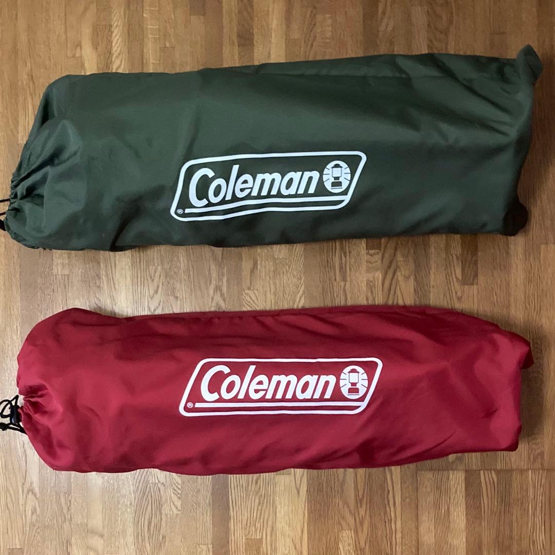 Coleman 2WAYキャプテンチェア 2脚セット　コールマン　赤　緑