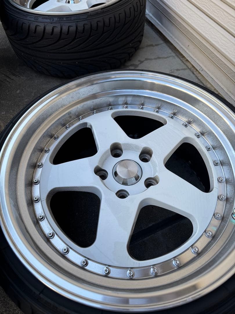 18インチ 9J＋30 114.3 深リムホイール 4本セット