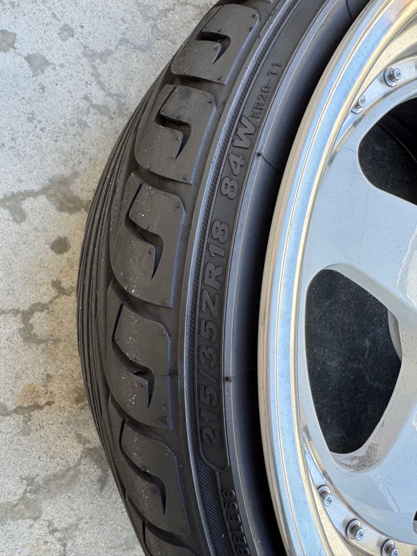 18インチ 9J＋30 114.3 深リムホイール 4本セット