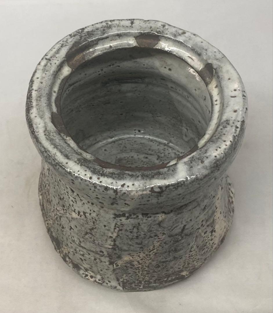 B539b 鼠志野 水指　作者不詳　木箱無し　茶道具