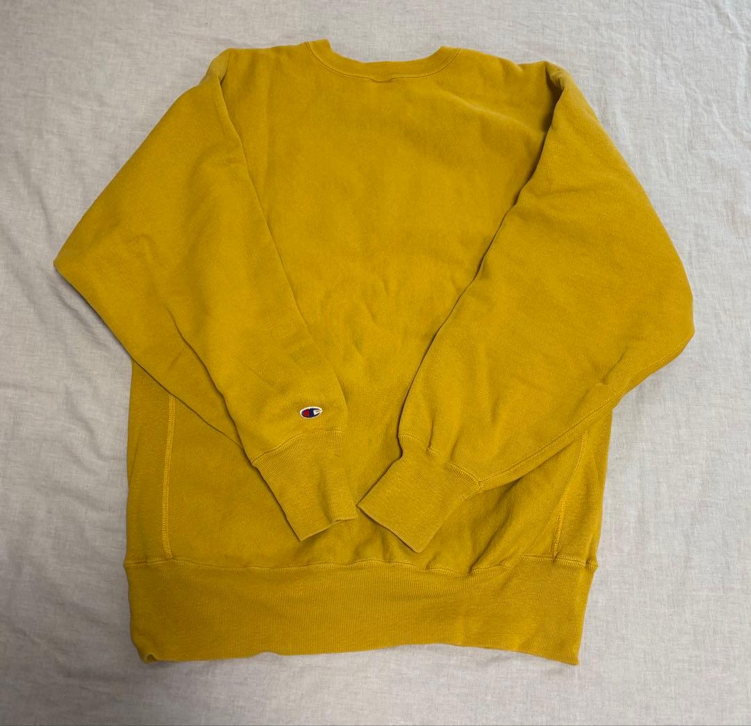 90s Champion ゴールド リバースウィーブ 刺繍タグ