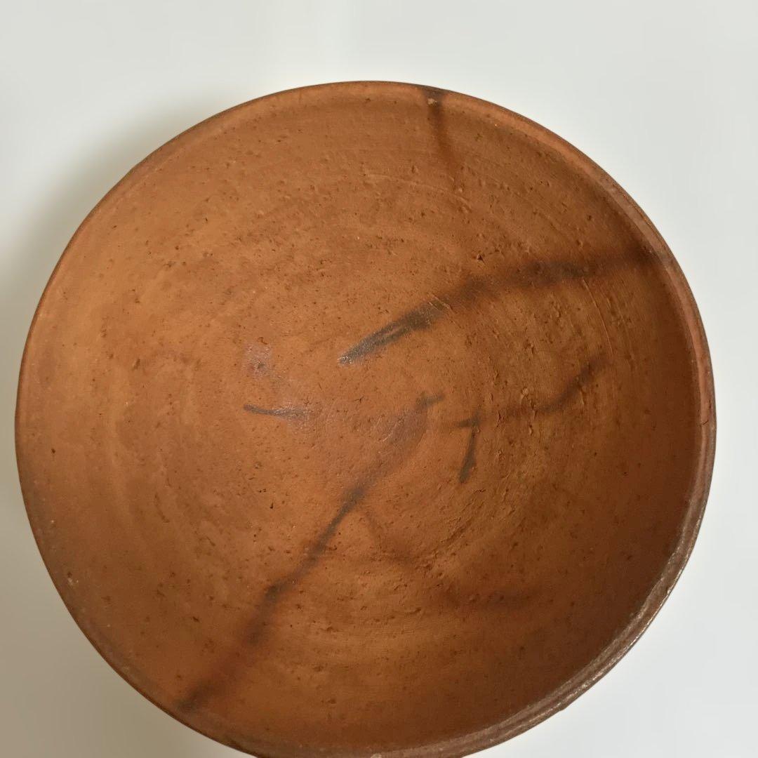 備前焼 松嶋弘作　火色茶碗