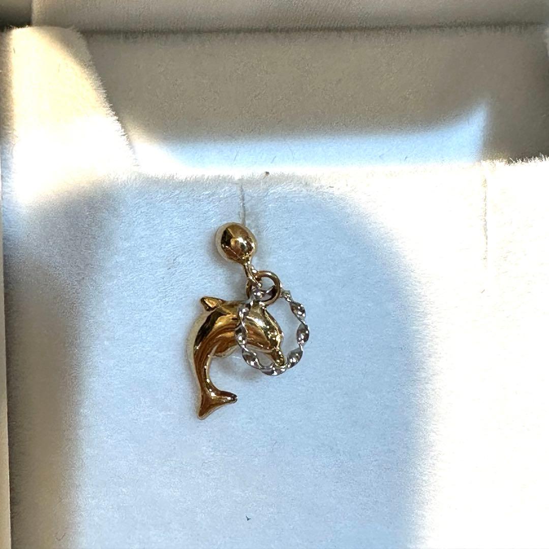 K18 イルカピアス　片方