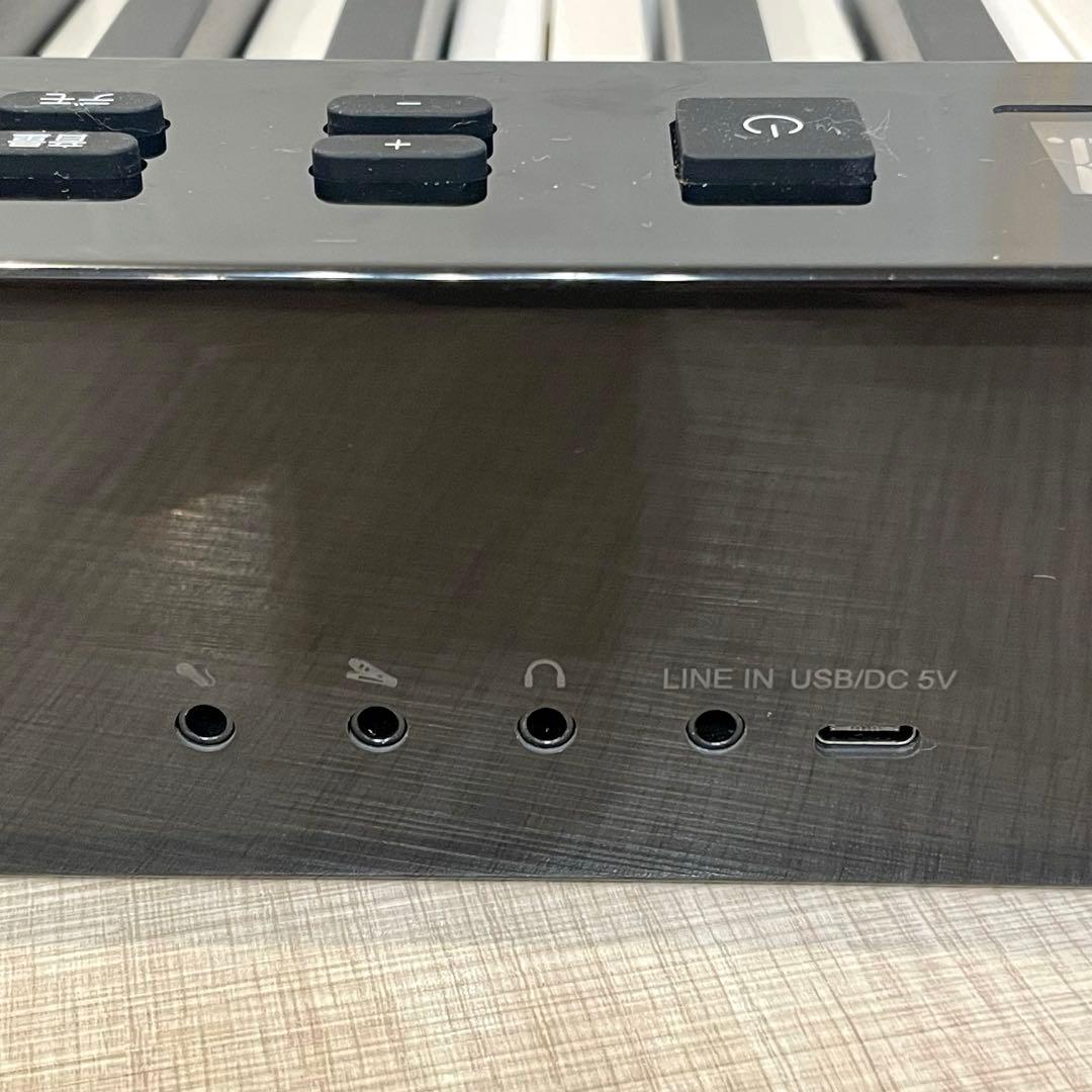 【電子ピアノ】88鍵盤 ペダル・ヘッドホン付 USB ソフトケース付き