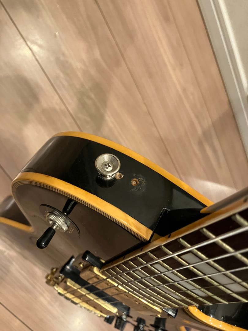 マツモク製　レスポール　カスタム　黒　fantom