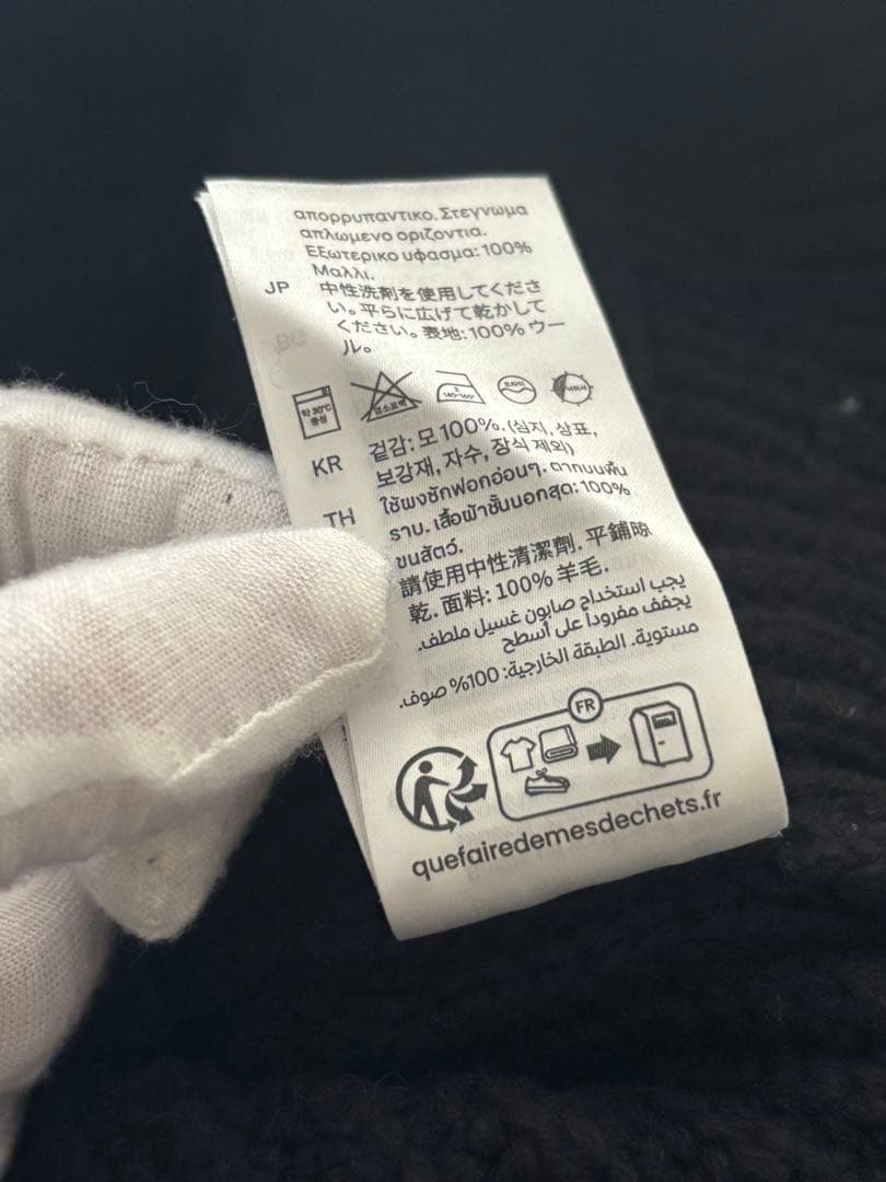 コス　COS　ファンネルネックニットウールジャケット