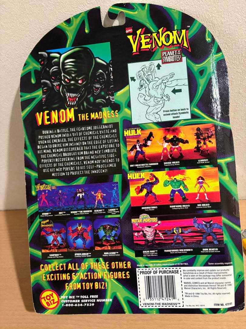 トイビズ TOY BIZ スパイダーマン ヴェノム MADNESS マッドネス