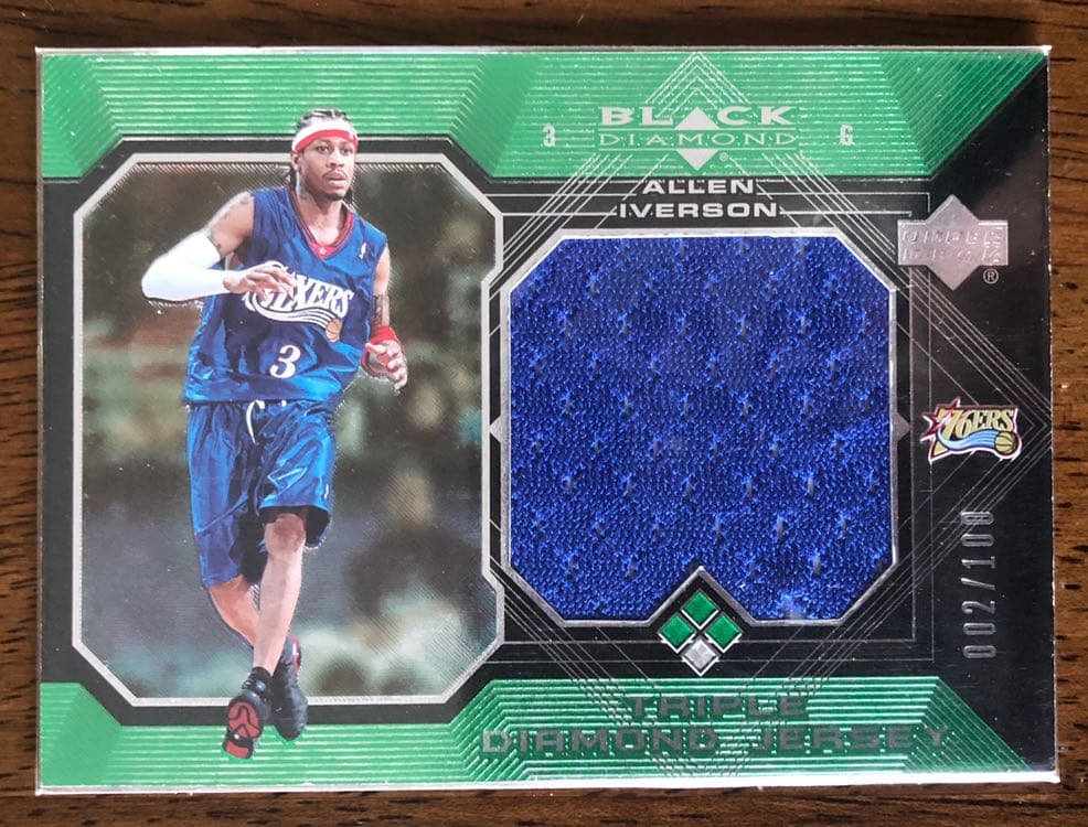 ALLEN IVERSON アレン・アイバーソン  実使用ジャージカード