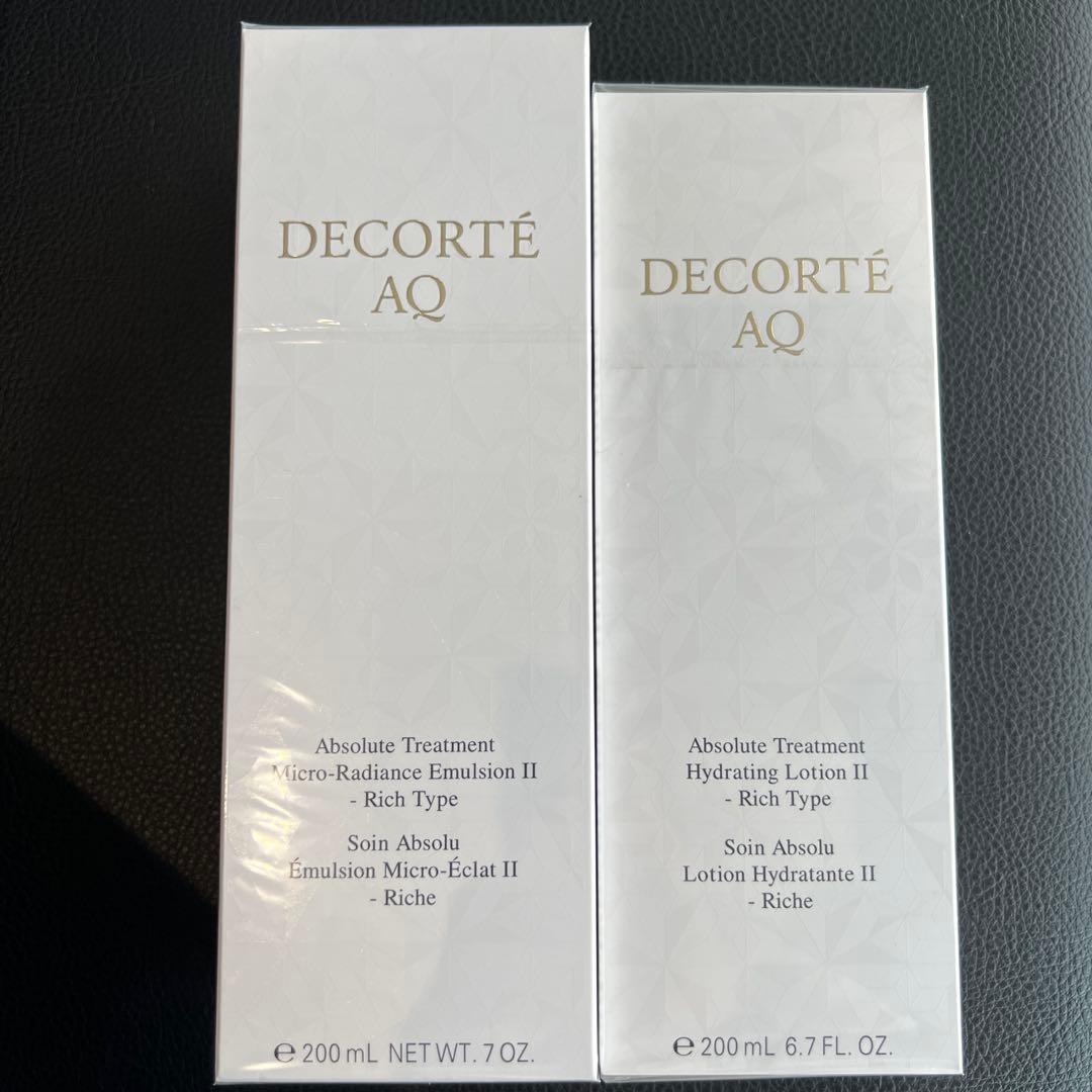 DECORTÉ AQ アブソリュート乳液・ローション セット 200mL