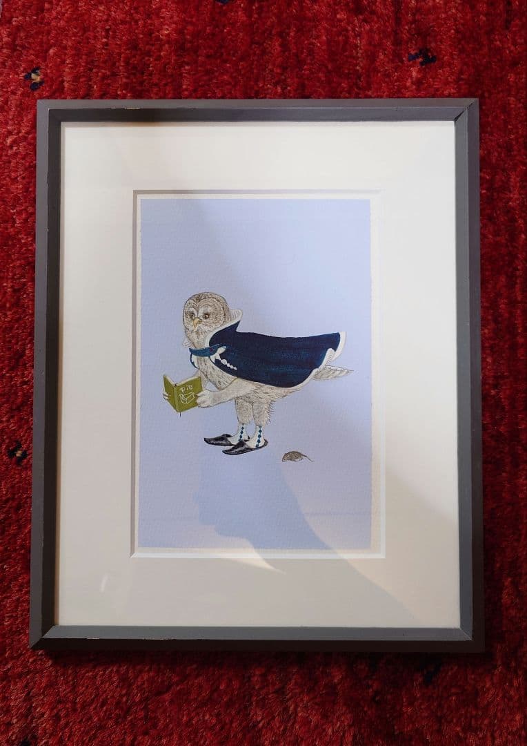 庄野ナホコ「Books & Birds」展 原画 美品