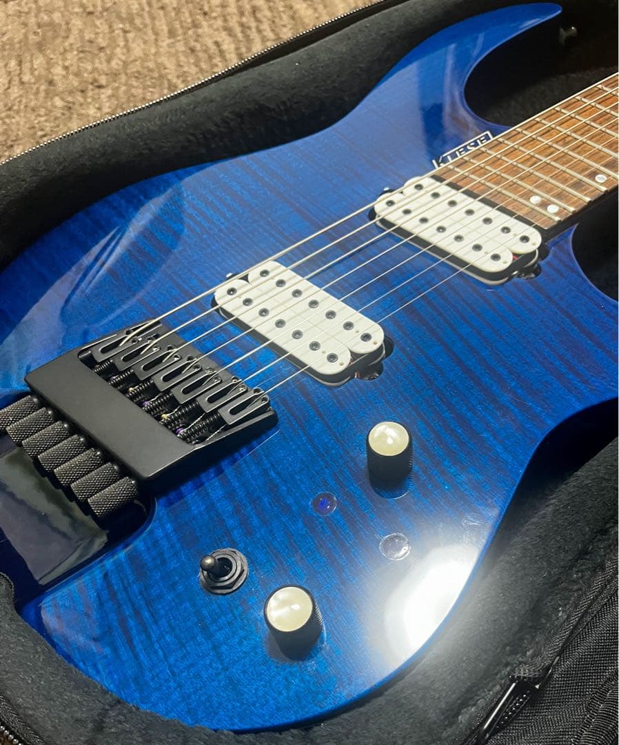 Kiesel CL7 Sapphire Blue フレイムメイプル 7弦 Mod