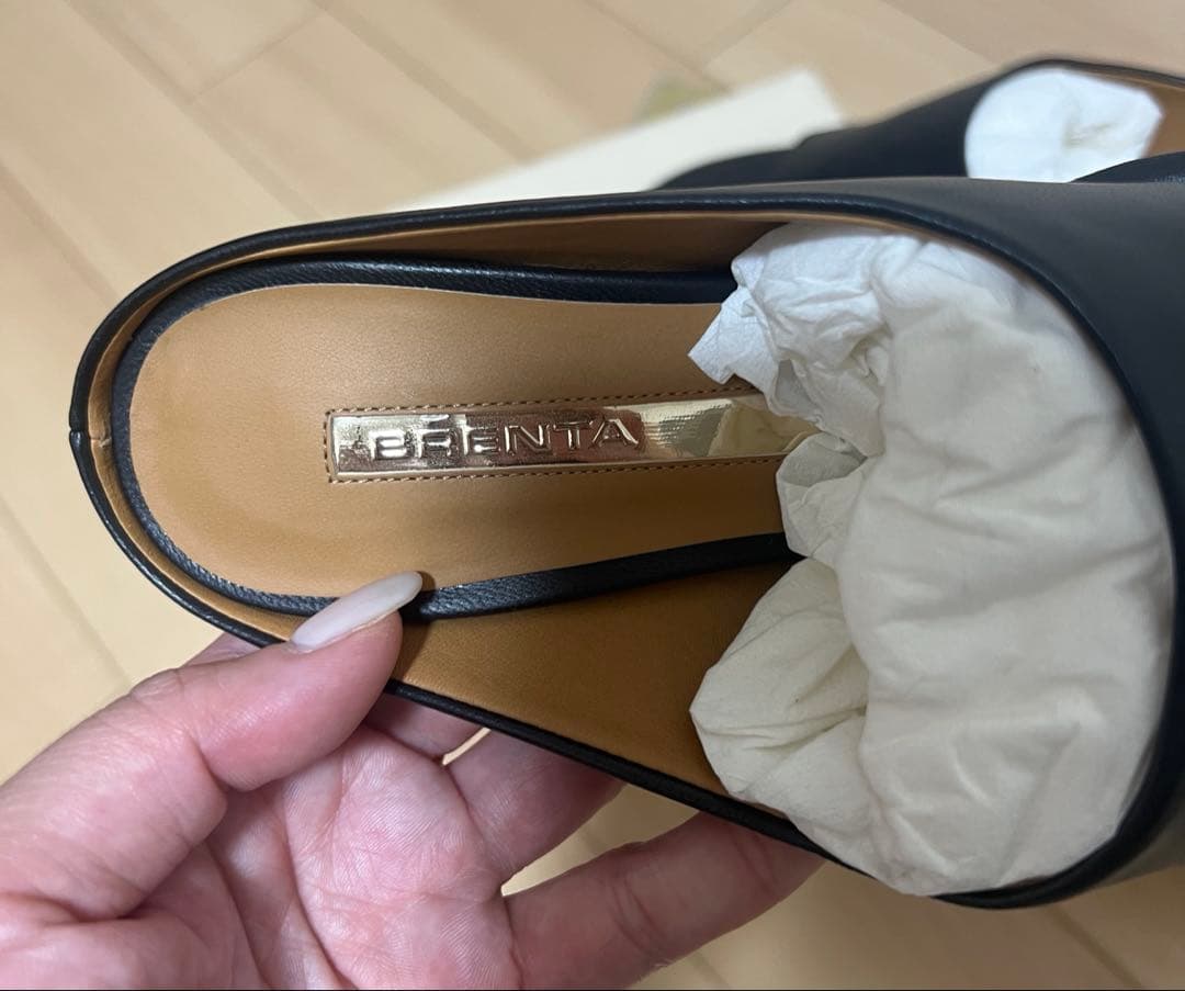 BRENTA ブレンテッラ　黒　ミュール　38