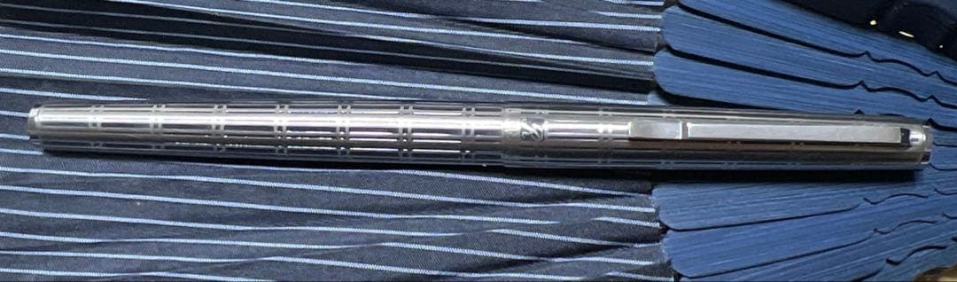 新人応援‼️美品‼️PLATINUM 高級万年筆 18KWG SUS幾何学模様