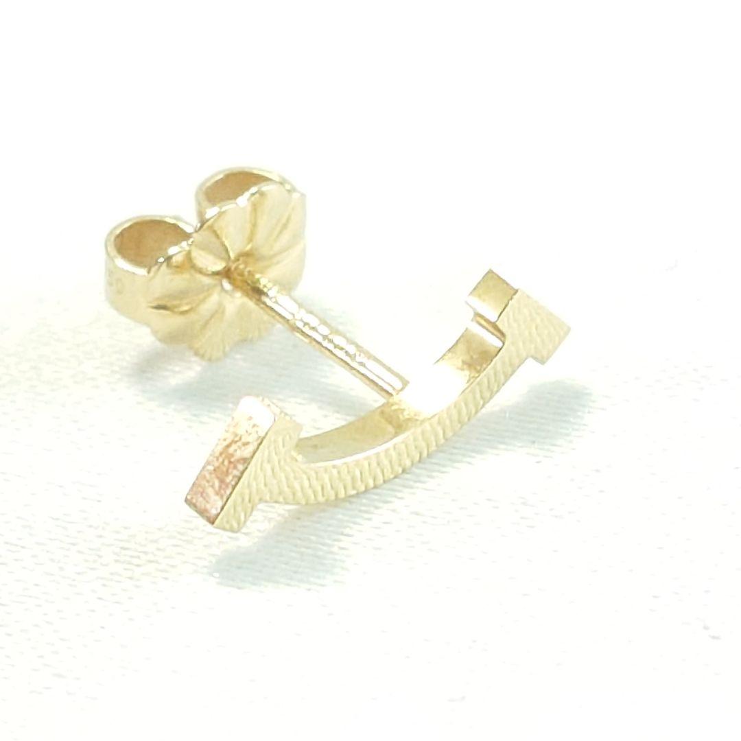 ティファニー K18YG Tスマイル ピアス 片耳用6614