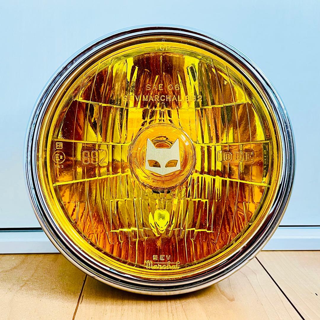 当時物 マーシャル 882 デベソ ヘッドライト MARCHAL デメキン改