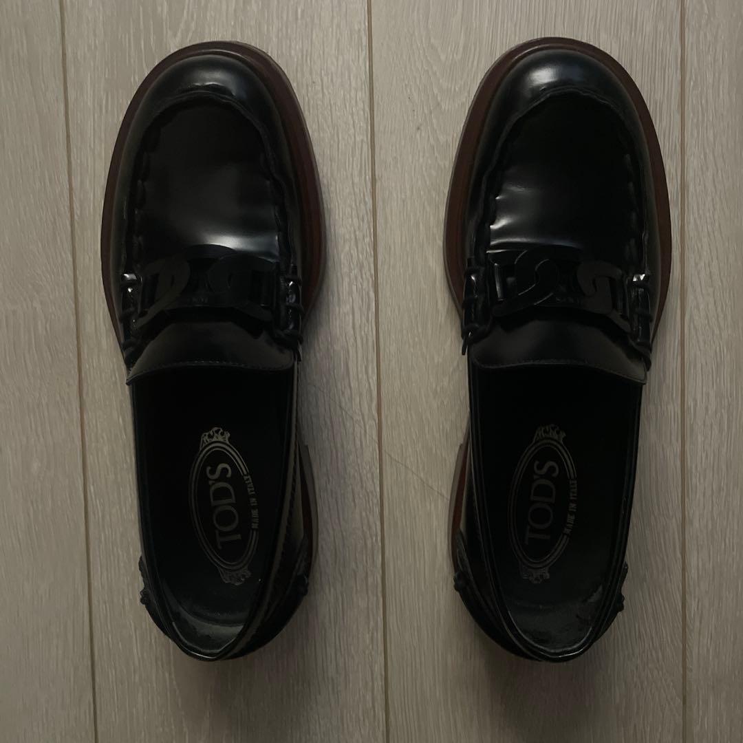 TOD'S ブラックローファー　37.5