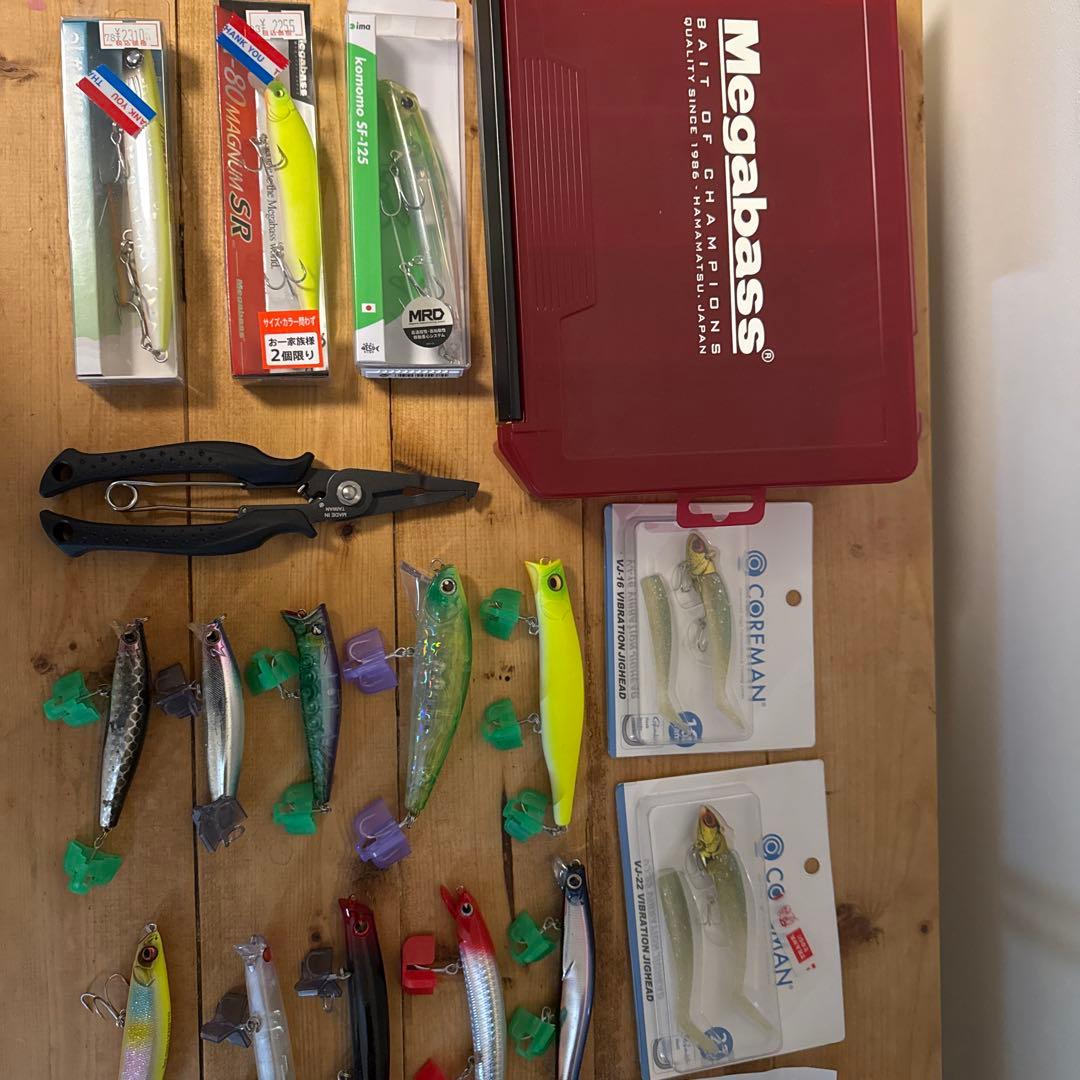 カゲロウ124ウェイキーブー112ガボッツなどルアー19点！引退品！早いもの勝ち