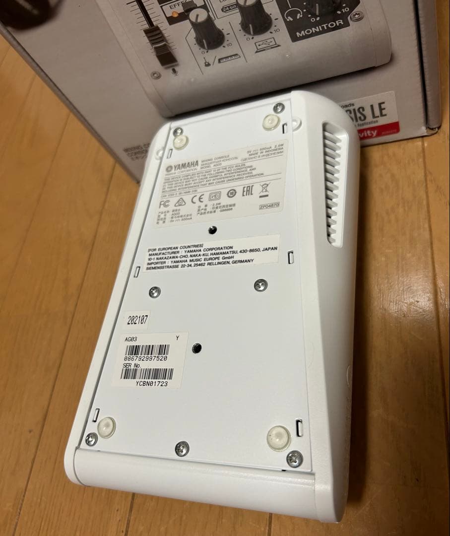 YAMAHA AG03 USBオーディオインターフェース + XLRケーブル