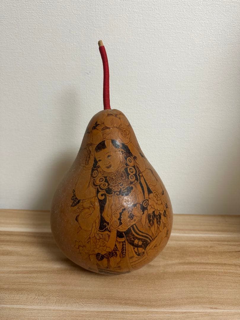 手彫りひょうたん 置物