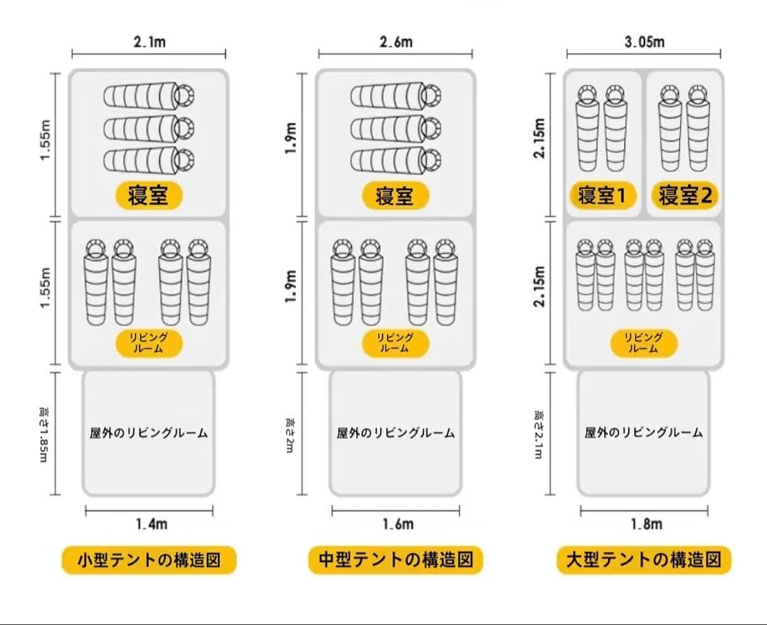 8人用テント(2日間値下げ！)