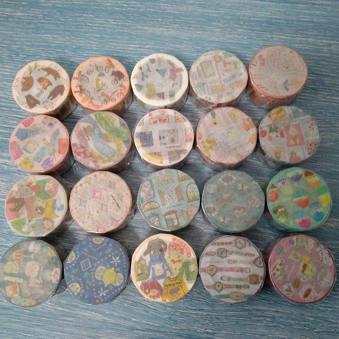 meriBUN/merinomi マステ20個＆透ける模様紙20枚お得セットA