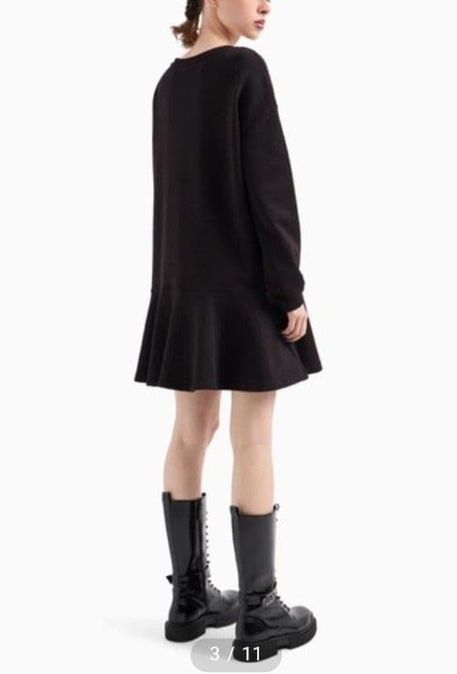 美品✨アルマーニエクスチェンジ スウェット ワンピース ひざ丈 ミニ Lサイズ