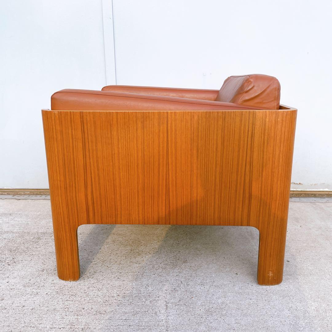 天童木工Haco チェア① ソファ 1人掛け 本革 レザー 椅子 アームチェア